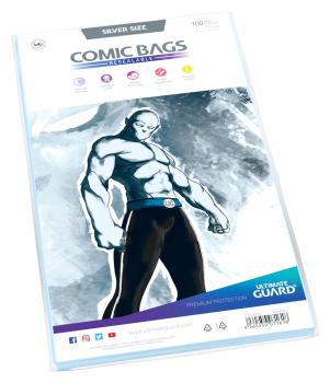 Ultimate Guard Comic Bags wiederverschließbar Silver Size (100)